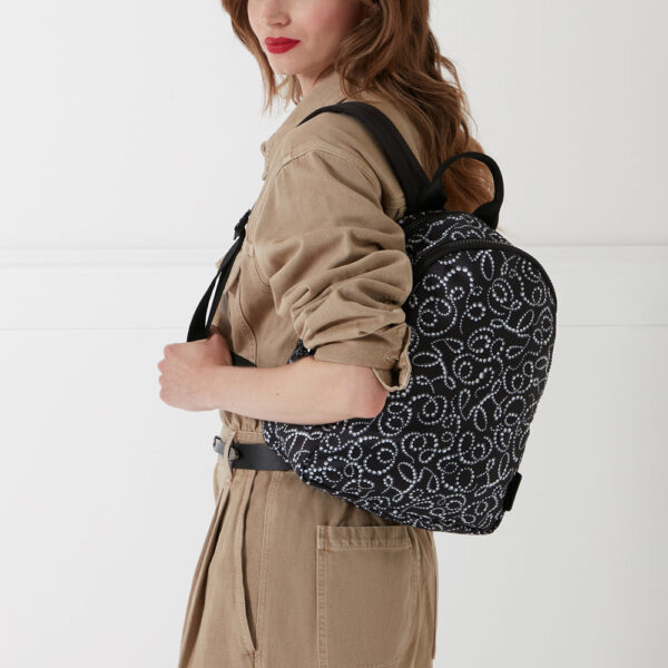 Black Lulu Pearl Sadie Backpack Black Lulu Pearl Sadie Backpack