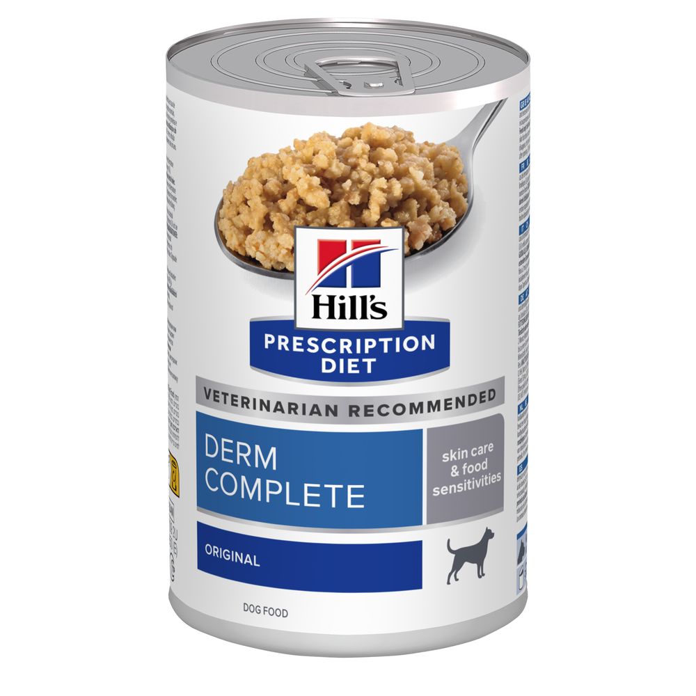 Hill’s Prescription Diet Canine Derm Complete Wet Dog Food  - 12 x 370g
