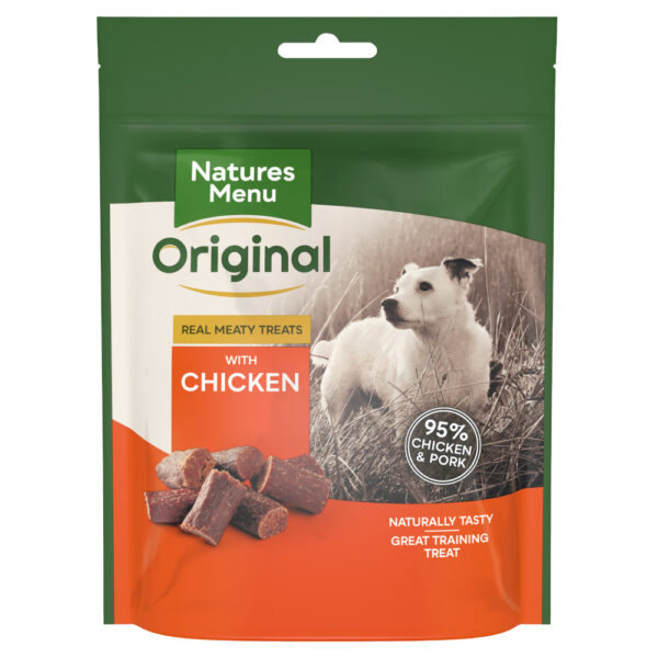Natures Menu Original Meaty Treats Chicken - Mega Pack: 3 x 120g
