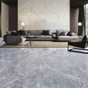 Set of 24 Square Self Adhesive Stone Effect PVC Floor Tiles