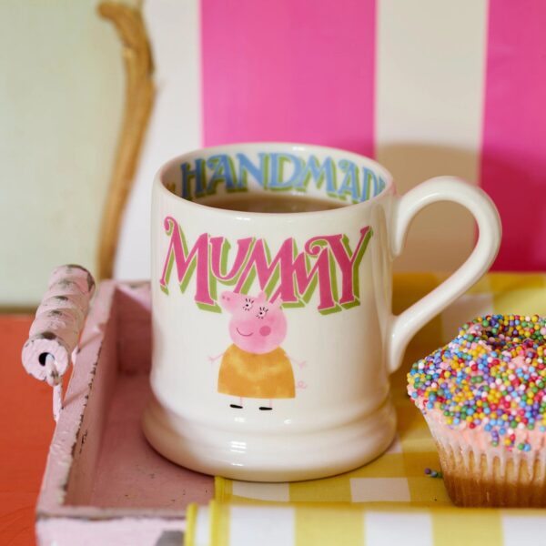 Emma Bridgewater  Seconds Peppa Pig Mummy 1/2 Pint Mug - Unique Handmade & Handpainted English Earthenware Tea/Coffee Mug - Image 2