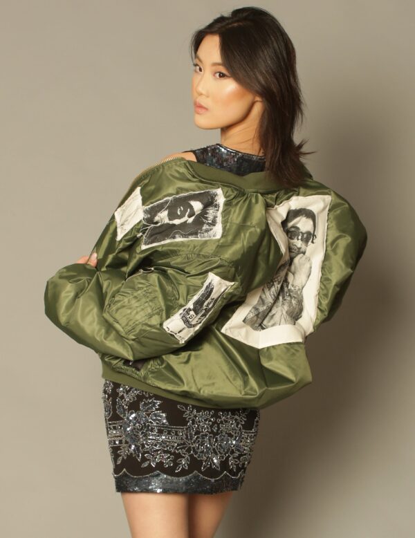 MA 1 Patched Bomber in Green | Size: L