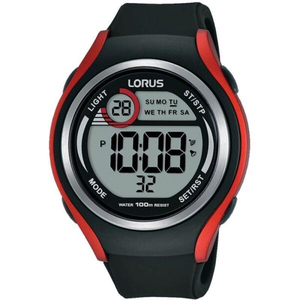 Lorus R2379LX9 Black Silicone Strap Men's Watch