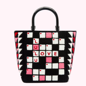Black Crossword Bibi Tote Black Crossword Bibi Tote