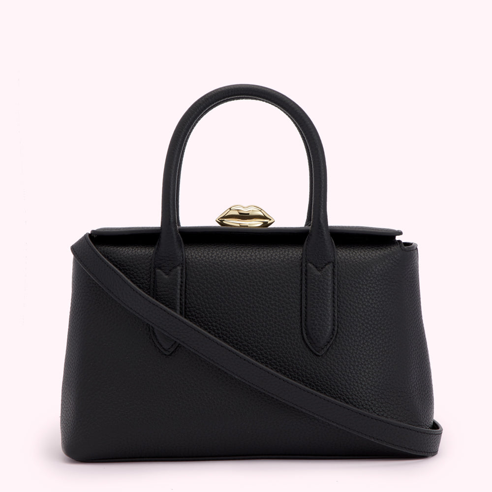 Black Leather Madeline Handbag Black Leather Madeline Handbag
