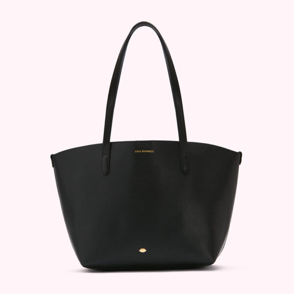 Black Leather Small Ivy Tote Bag Black Leather Small Ivy Tote Bag