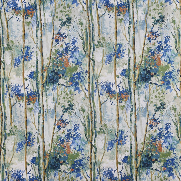 Prestigious Textiles Silver Birch Made To Measure Lined Curtains Sapphire
