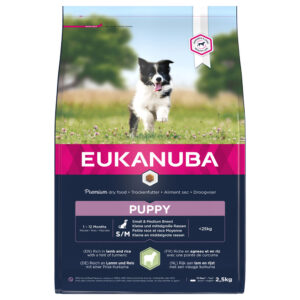 Eukanuba Puppy Small & Medium Breed – Lamb & Rice - Economy Pack: 2 x 2.5kg