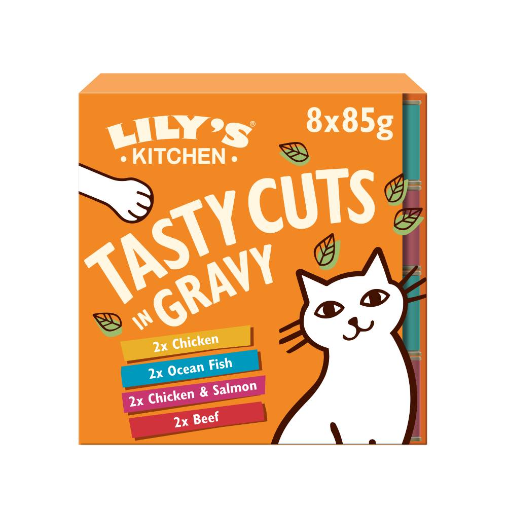 Lily’s Kitchen Tasty Cuts in Gravy Multipack for Cats - 8 x 85g