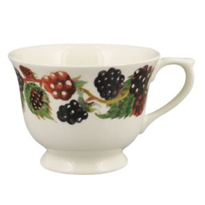 Fruits Blackberry Small Teacup - Unique Handmade & Handpainted English Earthenware Vintage Style Teacup & Saucer  | Emma Bridgewater