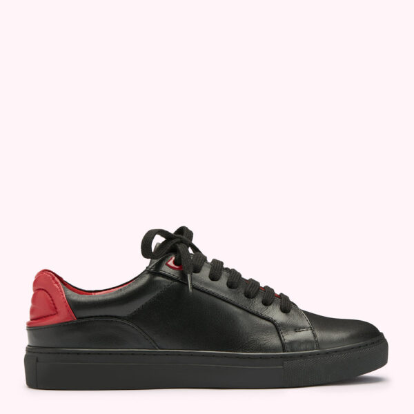 Black Leather Lips Natasha Trainers Black Leather Lips Natasha Trainers