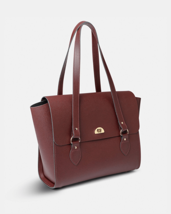 The Emily - Oxblood Saffiano - Image 3