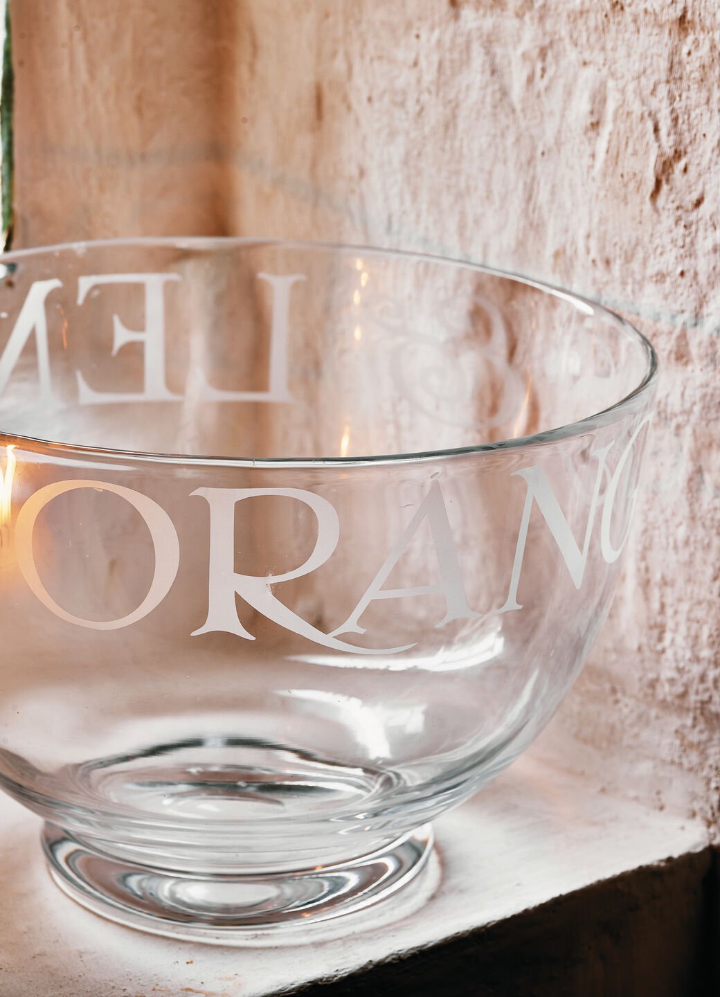 Emma Bridgewater | Black Toast Large Glass Bowl - Unique Hand-Etched Piece - Image 3