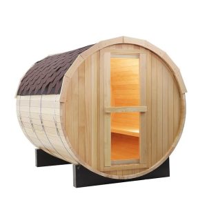 CenturaHeat - 4-6 Person Outdoor Wood Barrel Sauna - HEAT-HS2002