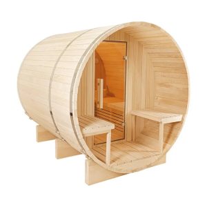 CenturaHeat - 4-6 Person Outdoor Wood Barrel Sauna - HEAT-HS2007