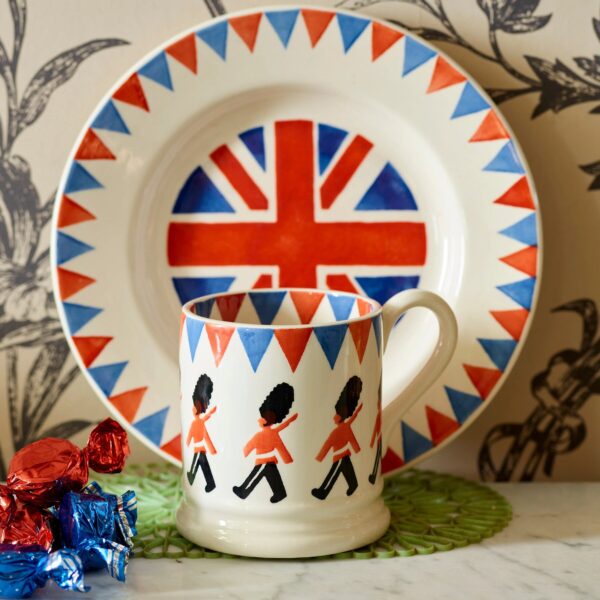 Seconds Union Jack Truly Great 8 1/2 Inch Plate - Unique Handmade & Handpainted English Earthenware British-Made Pottery Plates  | Emma Bridgewater - Image 2