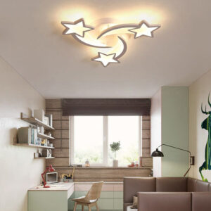Modern Star LED Chandelier Ceiling Light 3 Head Dimmable