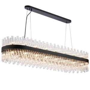 Bond Street Black Rectangular Chandelier