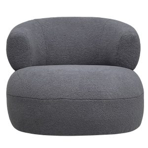 Grey Boucle Luna Occasional Chair