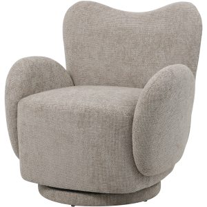 Bingham Mink Upholstered Swivel Chair