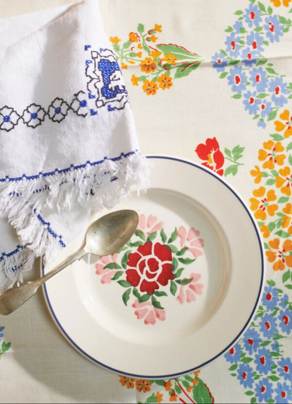 Antique Roses 6 1/2 Inch Plate - Unique Handmade & Handpainted English Earthenware British-Made Pottery Plates  | Emma Bridgewater