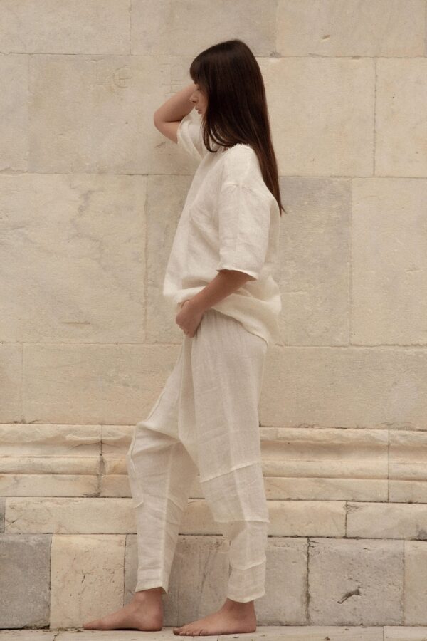 A Perfect Nomad WABI SABI TROUSERS - WHITE MEDIUM - Image 4