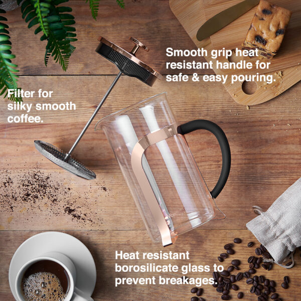 8 Cup Copper French Press - Image 4