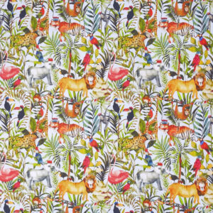 Prestigious Textiles King Of The Jungle Digital Made To Measure Lined Curtains Waterfall