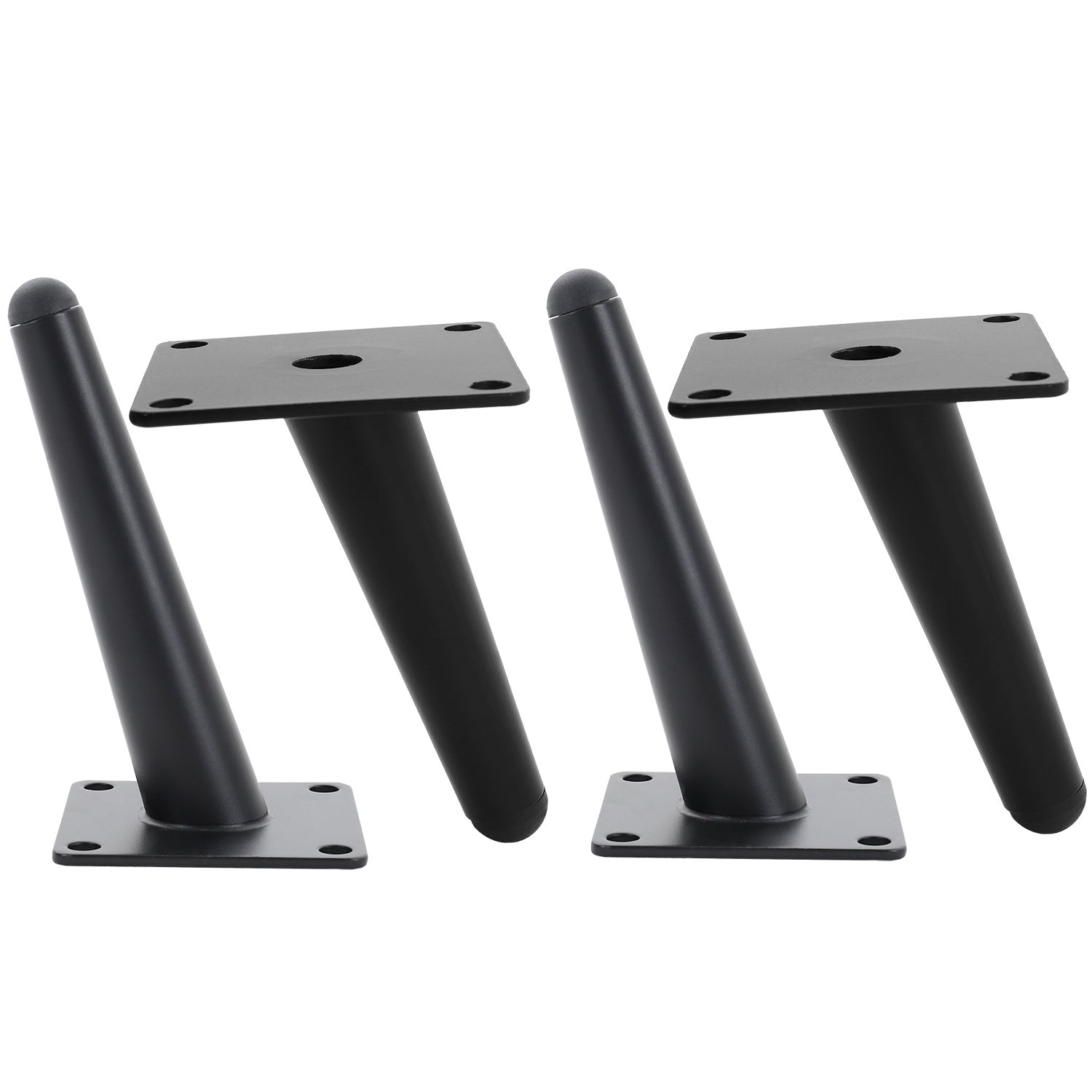 17cm Black Metal Table Legs Tapered Furniture Legs Replacement