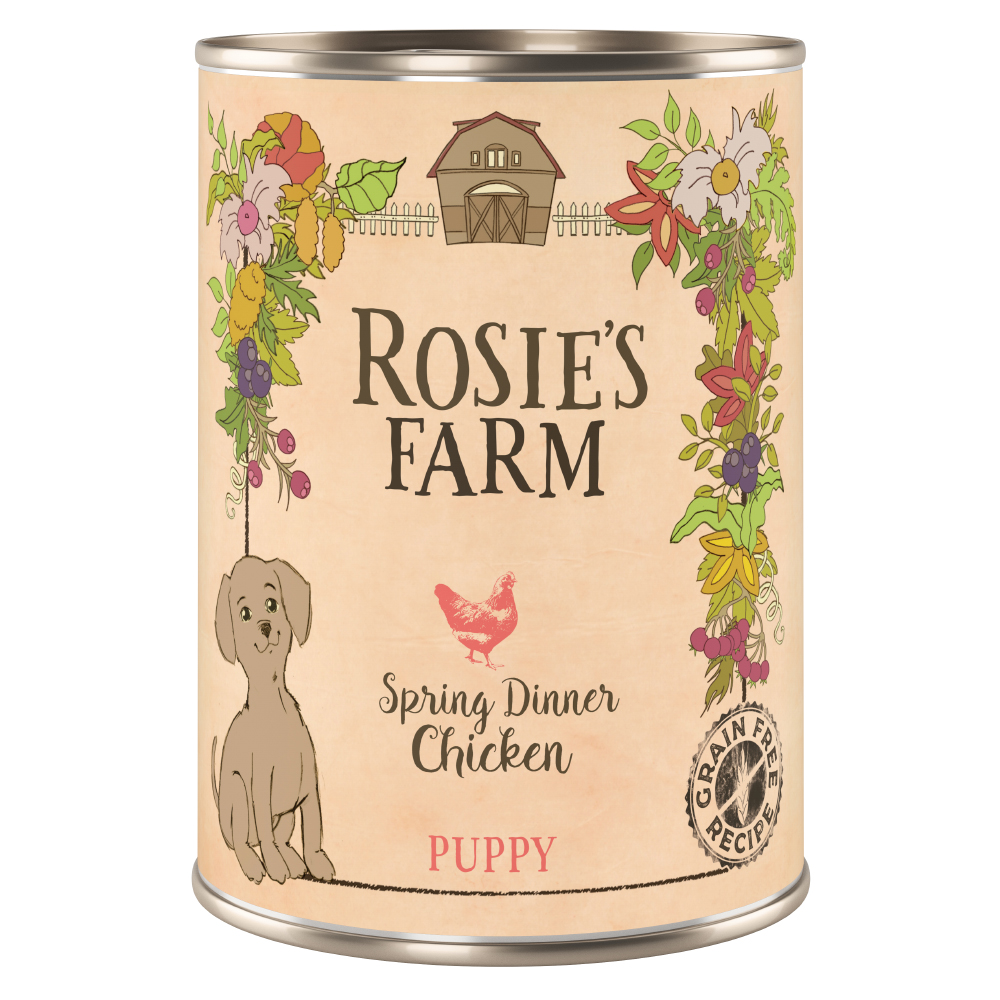 Rosie's Farm Saver Pack - 24 x 400g - Puppy Chicken (24 x 400g)