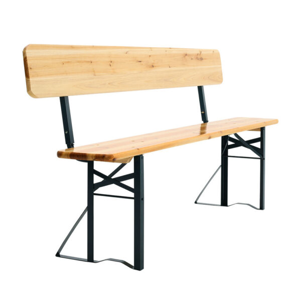 3 Seater Wooden Outdoor Garden Bench with Backrest