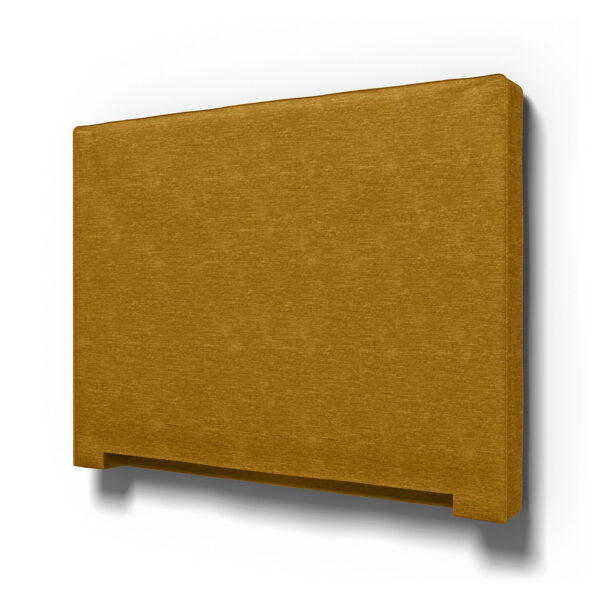 IKEA - Abelvär Headboard Cover, Tumeric, Velvet - Bemz