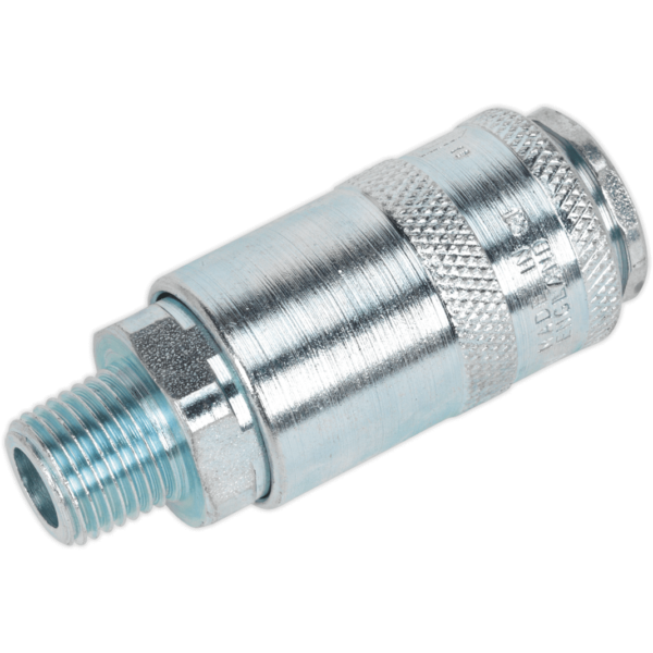 Sealey PCL Air Line Coupling BSPT Male Thread 1/4