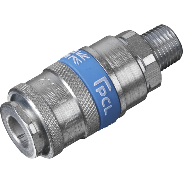 Sealey PCL Air Line Coupling BSPT Male Thread 1/4