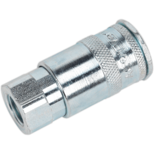 Sealey Air Line Coupling BSP Female Thread 1/4" BSP Pack of 50