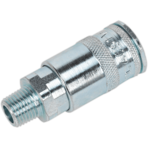 Sealey Air Line Coupling BSPT Male Thread 1/4" BSPT Pack of 50