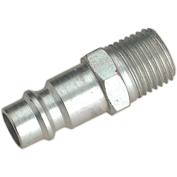 Sealey Screwed Air Line Adaptor BSPT Male Thread 1/4