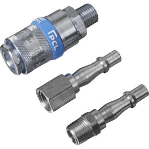 Sealey 3 Piece 1/4" BSP Air Tool Coupling Kit 1/4" BSP Pack of 3