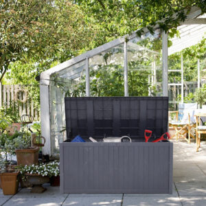 Garden Cushion Storage Box Waterproof Grey
