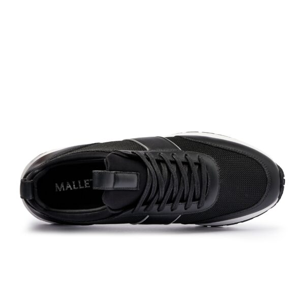 MALLET Archway Lite Black Silver Trainers - Image 4