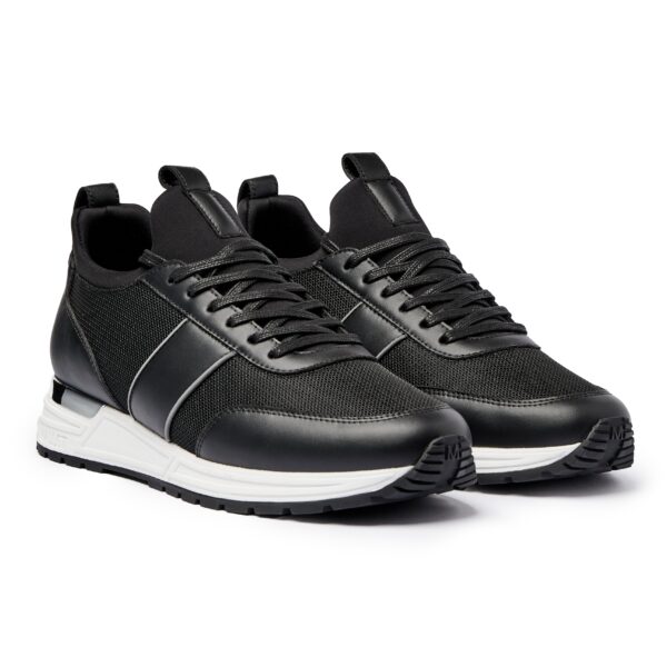 MALLET Archway Lite Black Silver Trainers - Image 2