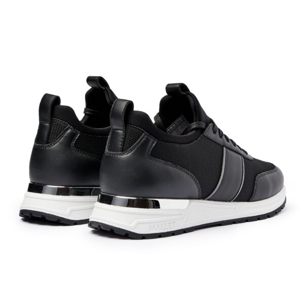 MALLET Archway Lite Black Silver Trainers - Image 3