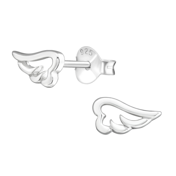 Angel Wing Earrings | Metal: Sterling Silver