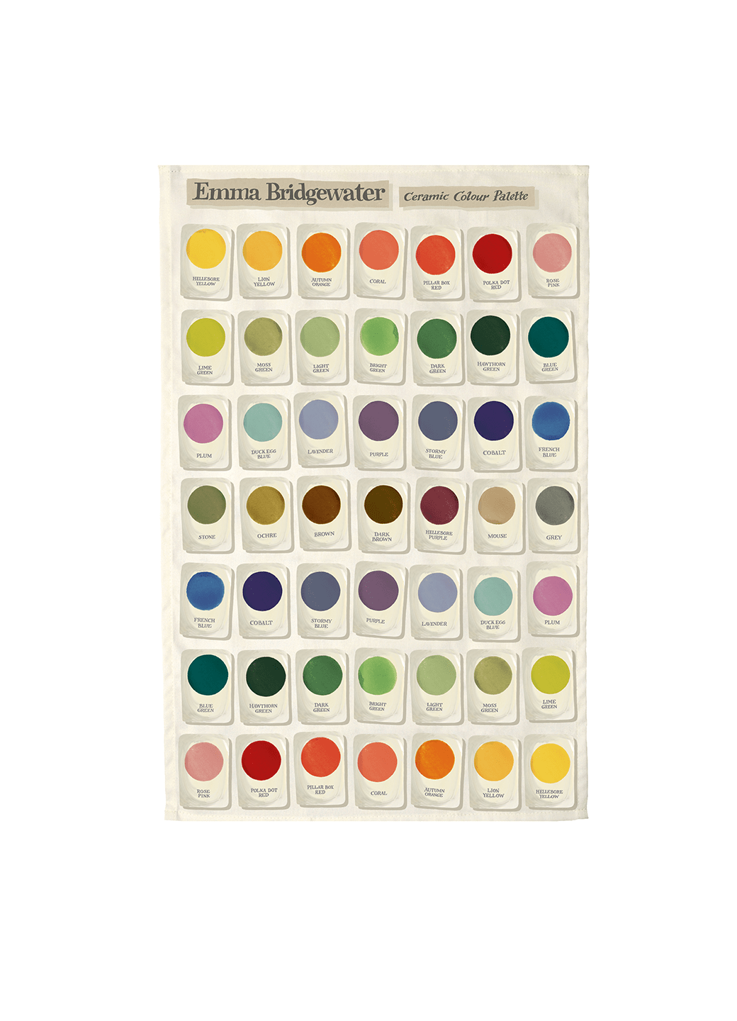 Emma Bridgewater Colour Chips Tea Towel