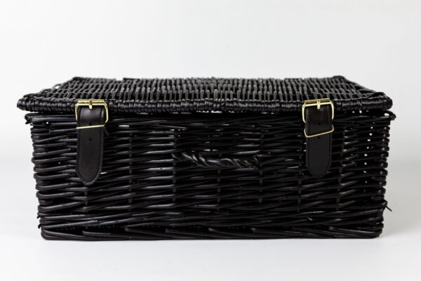 Black Wicker Hamper - Medium