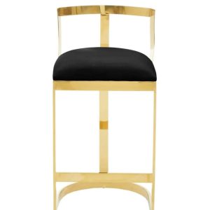 Black Gold Finish Barstool