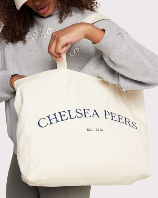 Cotton Embroidered Logo Tote Bag