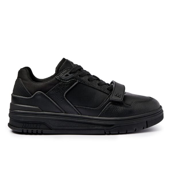 MALLET Carlton Strap Triple Black Trainers