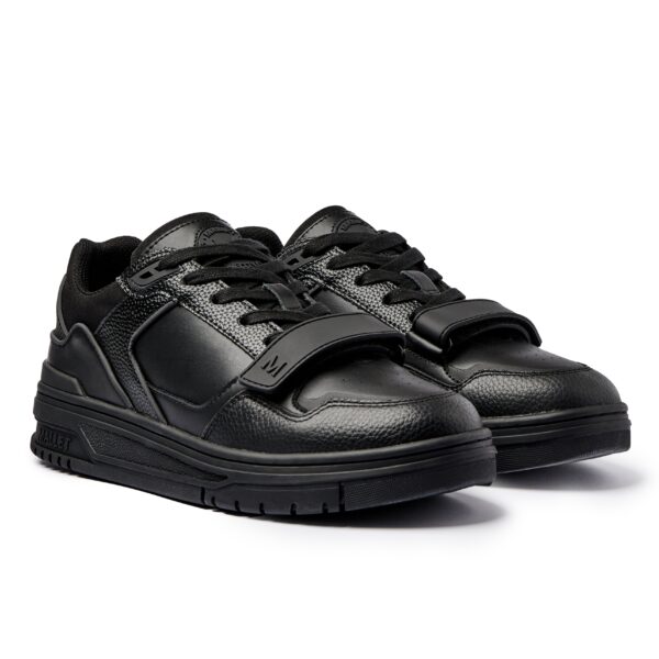 MALLET Carlton Strap Triple Black Trainers - Image 2