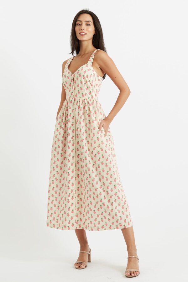 Clover Pineapple Please Midi Dress